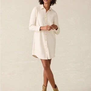 Faherty Legend™ Sweater Dress - Off White